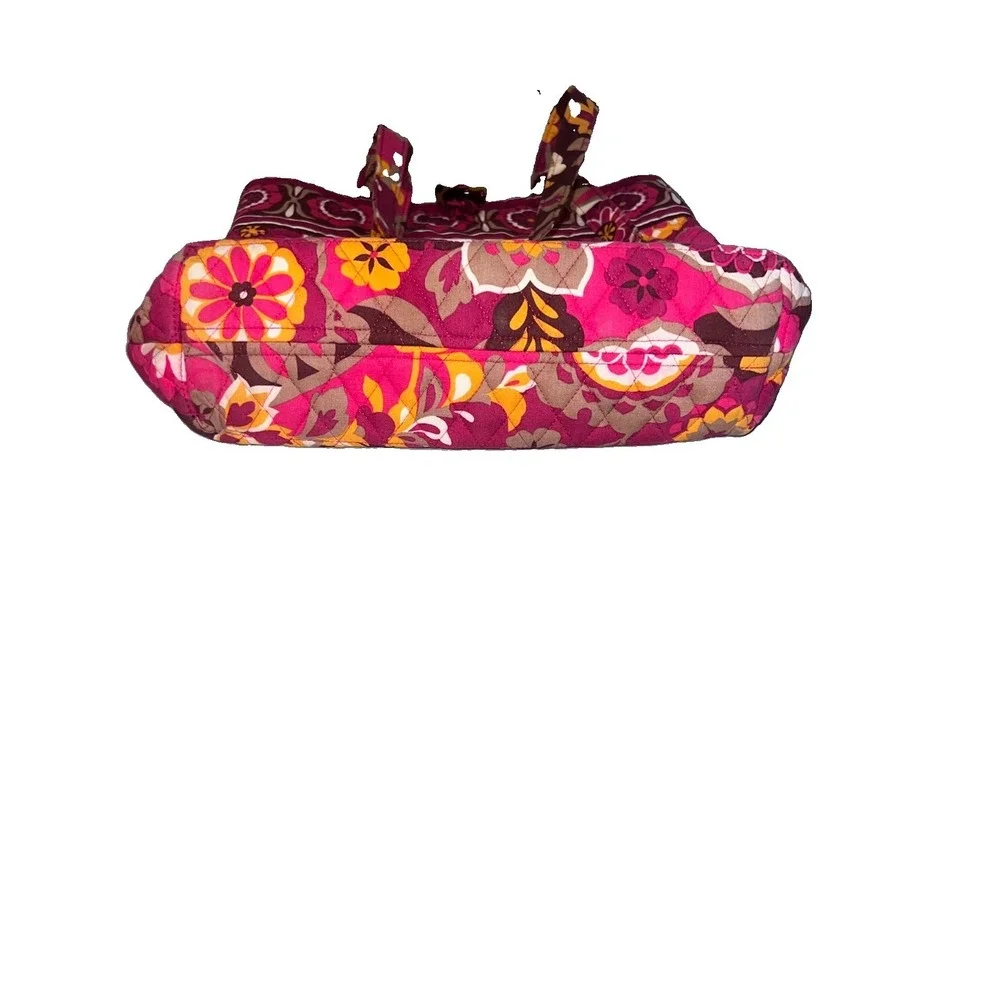 Vera Bradley‎ Tote Toggle Quilted Shoulder Bag Purse Carnaby Floral W13.5xL12.5